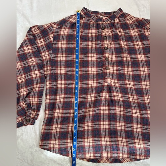 Free People Northern Bound Plaid Blouse - Picture 4 of 8